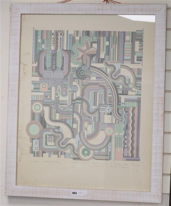 Sir Eduardo Paolozzi (1924-2005) screenprint in colours, Selasa 1975,